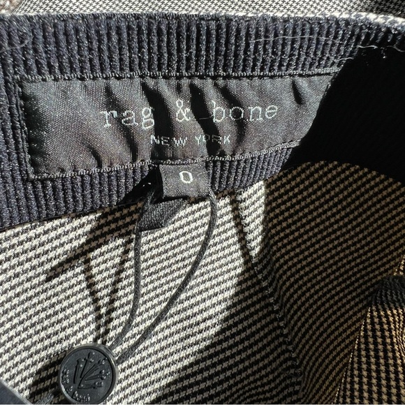 New Rag & Bone Simone Pant Italian Stretch Black White Multi NWT Casual Women 0 - Picture 8 of 11